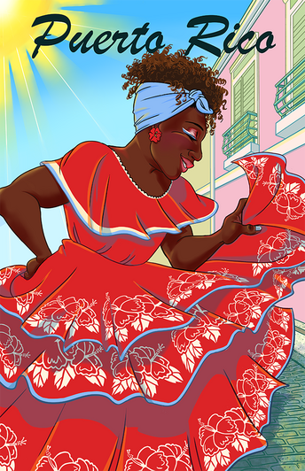 "Puerto Rico Travel Poster." Digital, 2022.